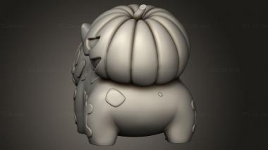 Animal figurines (Halloween Bulbasaur, STKJ_4348) 3D models for cnc