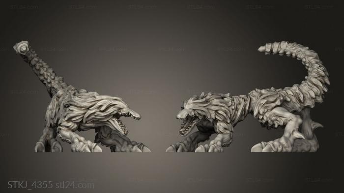 Animal figurines (Hard To Kill Lizard, STKJ_4355) 3D models for cnc