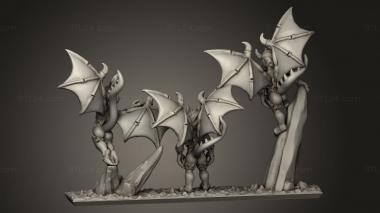 Animal figurines (harpies, STKJ_4357) 3D models for cnc