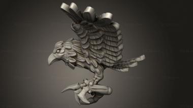 Animal figurines (Harrow Haunt Frightmares modular weapons Board, STKJ_4366) 3D models for cnc