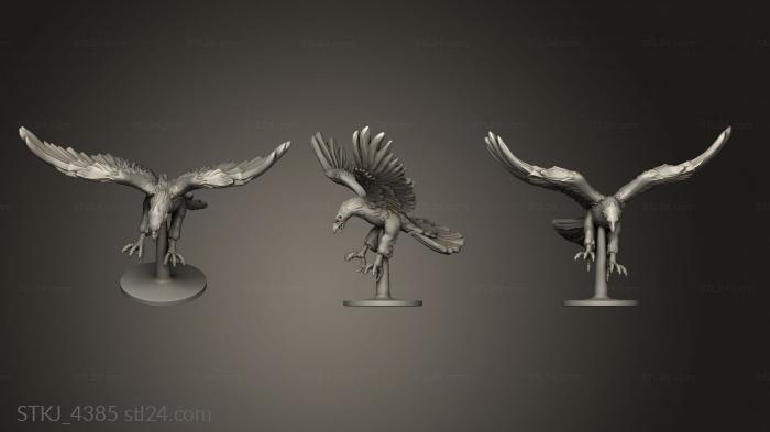 Animal figurines (Heaven Hath Giant Eagle, STKJ_4385) 3D models for cnc