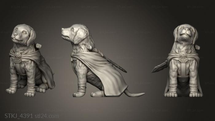 Animal figurines (Hex Hex Blade Blade Back, STKJ_4391) 3D models for cnc