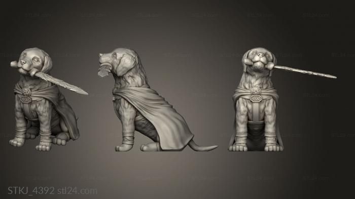 Animal figurines (Hex Hex Blade Blade Mouth, STKJ_4392) 3D models for cnc