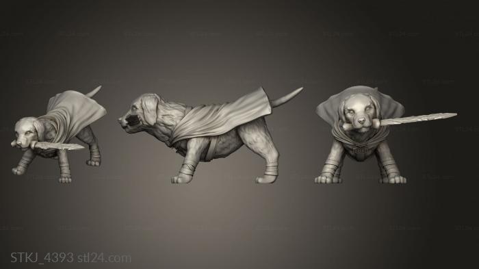 Animal figurines (Hex Hex Blade Blade, STKJ_4393) 3D models for cnc
