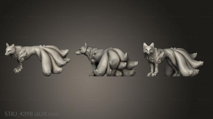 Animal figurines (Hell Hath Fury Hannya Familiar familiar, STKJ_4398) 3D models for cnc