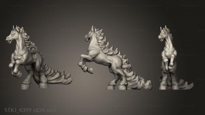 Animal figurines (Hell Hath Fury Nightmare, STKJ_4399) 3D models for cnc