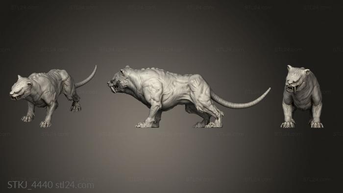 Animal figurines (Hounds, STKJ_4440) 3D models for cnc