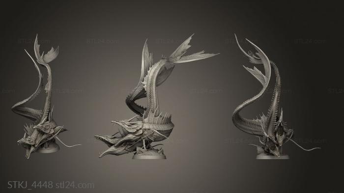 Animal figurines (Hungering Bara, STKJ_4448) 3D models for cnc