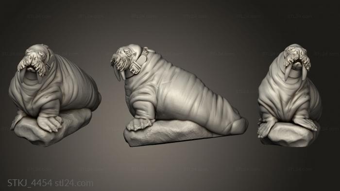 Animal figurines (Hunter Morse, STKJ_4454) 3D models for cnc