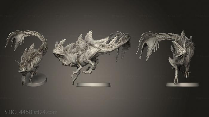 Animal figurines (Hybrid Raptor basic, STKJ_4458) 3D models for cnc