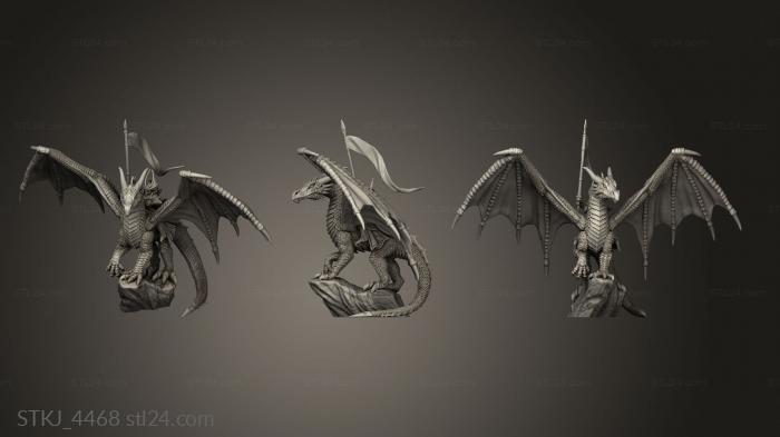 Animal figurines (Illa Del Ancient Dragon rock, STKJ_4468) 3D models for cnc