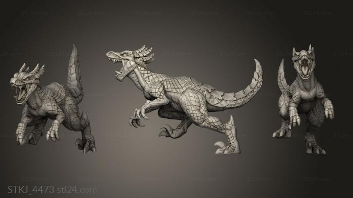 Animal figurines (Incas Tribe Princess on Raptor, STKJ_4473) 3D models for cnc