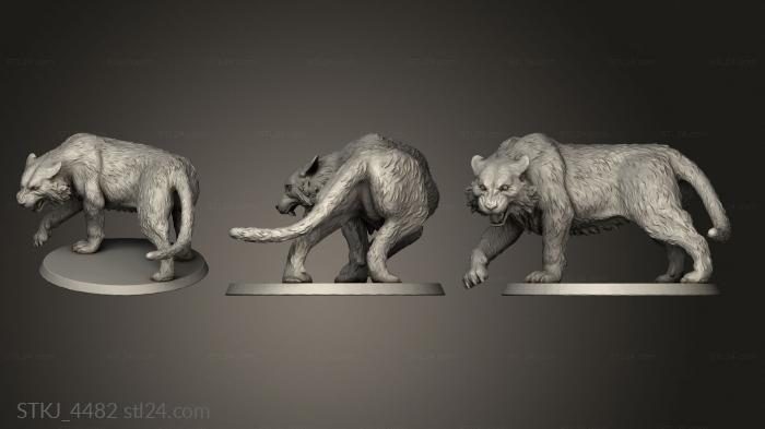 Animal figurines (Into the dead Companion Sabreout, STKJ_4482) 3D models for cnc