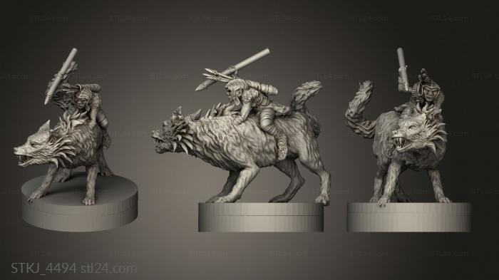 Animal figurines (Isengard elite, STKJ_4494) 3D models for cnc