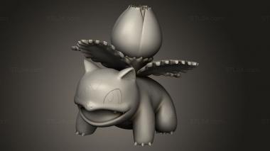 Animal figurines (ivysaur charmeleon wartortle pokemon ctf Patrick, STKJ_4498) 3D models for cnc