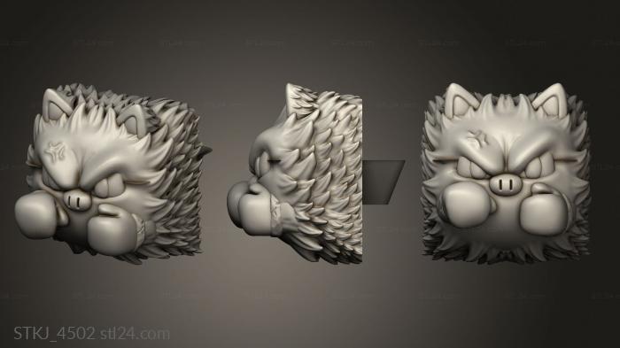 Animal figurines (jab keycap acca balloon dog, STKJ_4502) 3D models for cnc