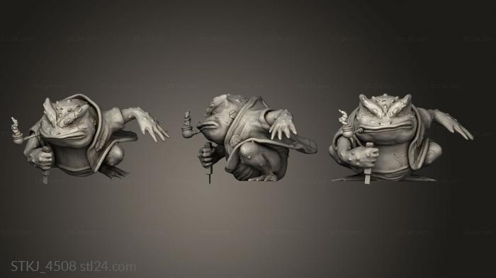 Animal figurines (jiraiya gamabunta, STKJ_4508) 3D models for cnc