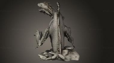 Animal figurines (Jormungand Split, STKJ_4515) 3D models for cnc