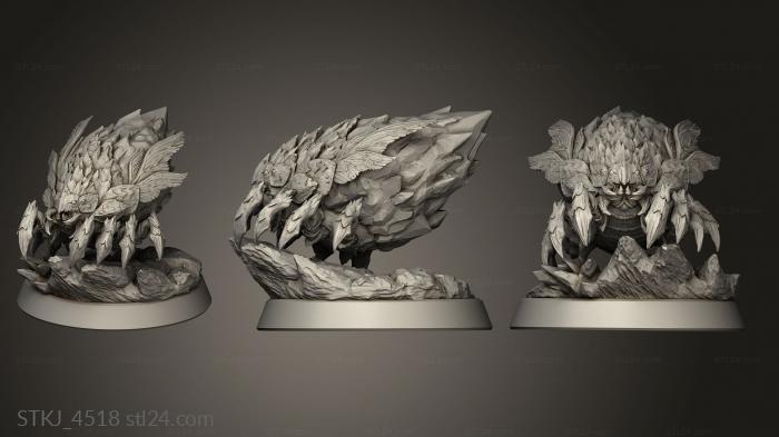Animal figurines (Monsters Giant Crystal Beetle, STKJ_4518) 3D models for cnc