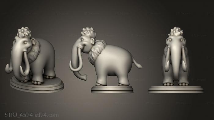 Animal figurines (Julian, STKJ_4524) 3D models for cnc