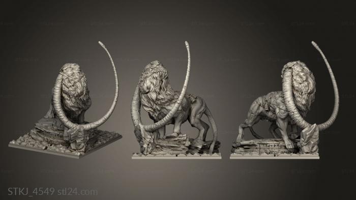 Animal figurines (Kingdoms Hell III Gotten Games Starter Hellspur, STKJ_4549) 3D models for cnc