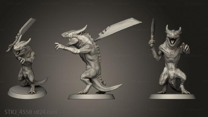 Animal figurines (Kobold Gang sword, STKJ_4558) 3D models for cnc