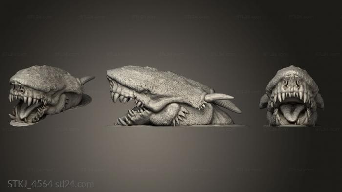 Animal figurines (Krayt Dragon, STKJ_4564) 3D models for cnc