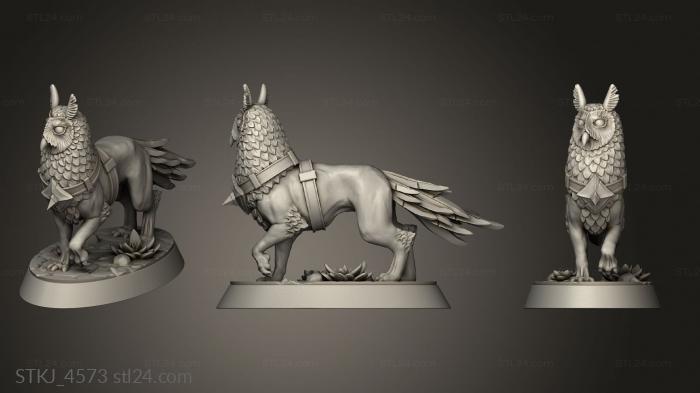 Animal figurines (Howlers Howler, STKJ_4573) 3D models for cnc