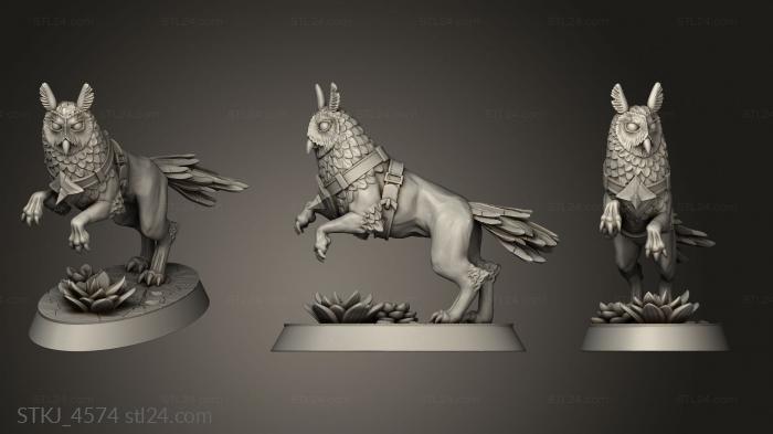 Animal figurines (Howlers Howler, STKJ_4574) 3D models for cnc