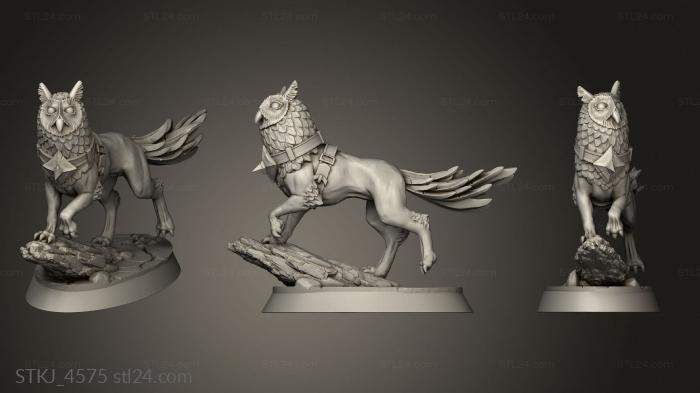 Animal figurines (Howlers Howler, STKJ_4575) 3D models for cnc