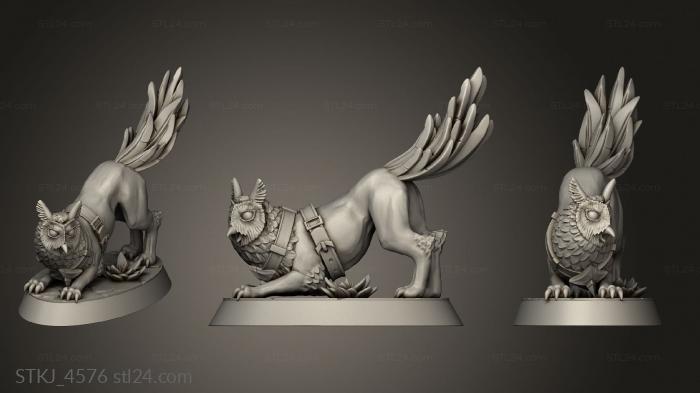 Animal figurines (Howlers Howler, STKJ_4576) 3D models for cnc