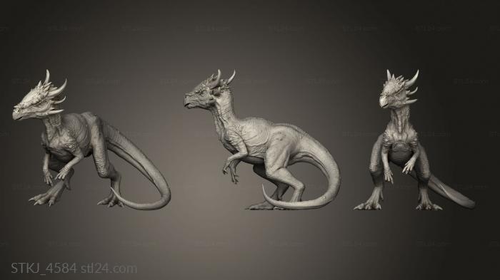 Animal figurines (Rollo and Bane rider, STKJ_4584) 3D models for cnc