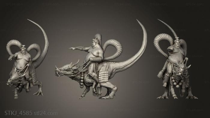 Animal figurines (Rollo and Bane rider, STKJ_4585) 3D models for cnc