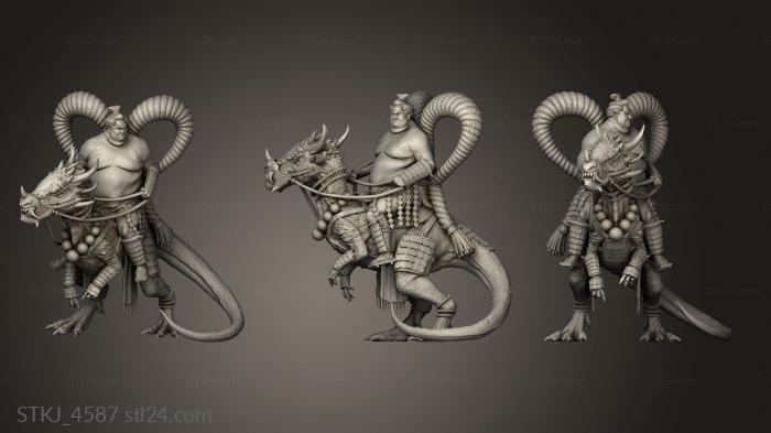Animal figurines (Rollo and Bane rider, STKJ_4587) 3D models for cnc