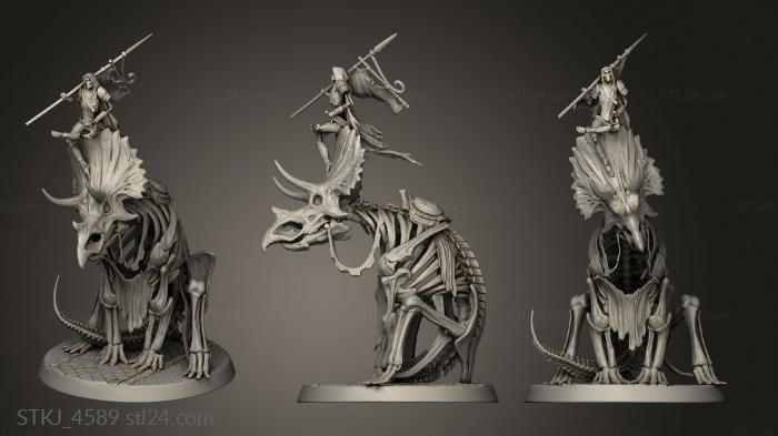 Animal figurines (Skellymancer and his Familiar, STKJ_4589) 3D models for cnc