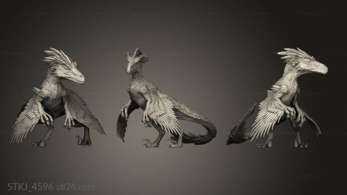 Animal figurines (Wild stallion rider, STKJ_4596) 3D models for cnc