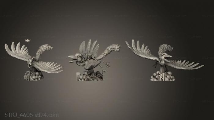Animal figurines (link bird ramid ALA DEC, STKJ_4605) 3D models for cnc