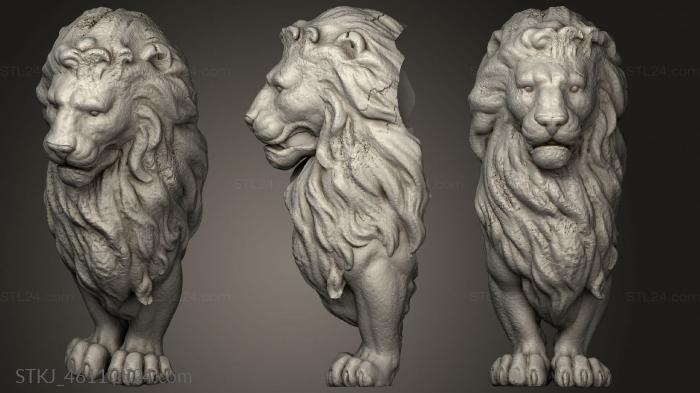 Animal figurines (Lion Thundercats Throno, STKJ_4611) 3D models for cnc