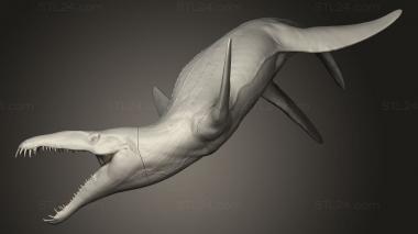 Animal figurines (Liopleurodon lio, STKJ_4614) 3D models for cnc