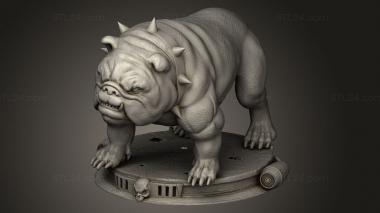 Animal figurines (Lobo and Dawg, STKJ_4617) 3D models for cnc