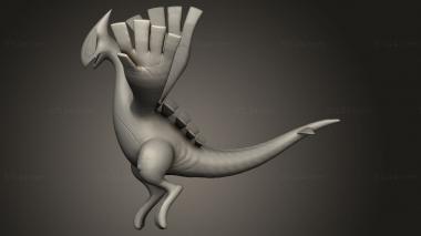 Animal figurines (Lugia Pose, STKJ_4638) 3D models for cnc