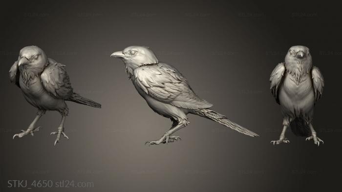 Animal figurines (Magpie Stand, STKJ_4650) 3D models for cnc