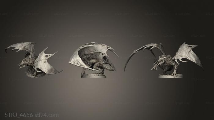 Animal figurines (Malignant Dracolich, STKJ_4656) 3D models for cnc