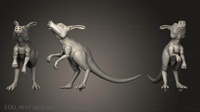 Animal figurines (Mandalorian Diorama scurrier, STKJ_4659) 3D models for cnc
