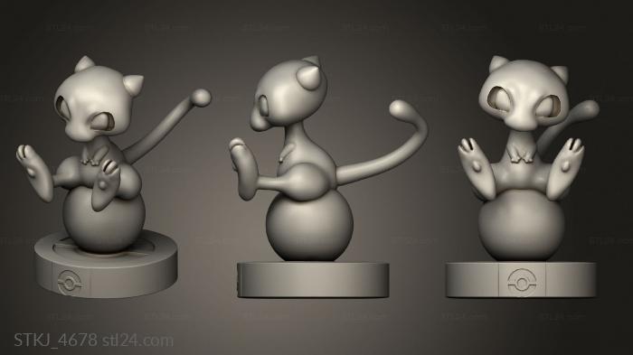 Animal figurines (MEOW BALL, STKJ_4678) 3D models for cnc