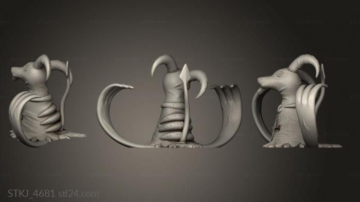 Animal figurines (Mimiki Gengar, STKJ_4681) 3D models for cnc