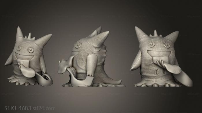 Animal figurines (Mimiki Gengar, STKJ_4683) 3D models for cnc