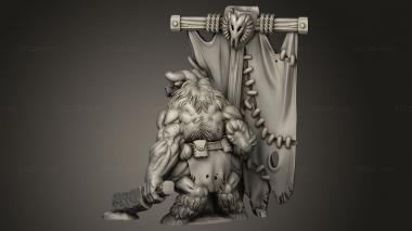 Animal figurines (Minotaurs Bullgors, STKJ_4696) 3D models for cnc