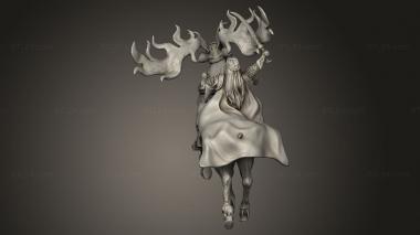 Animal figurines (Cavalry elk lookup, STKJ_4703) 3D models for cnc