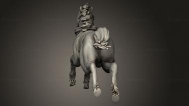 Animal figurines (Cavalry Horse, STKJ_4713) 3D models for cnc